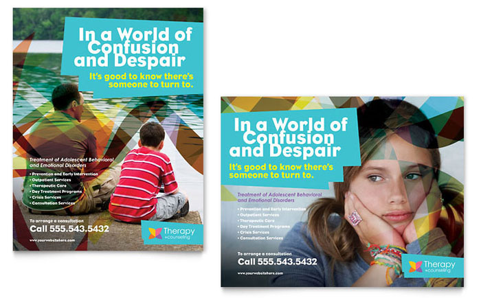 Adolescent Counseling & Mental Health Poster Design