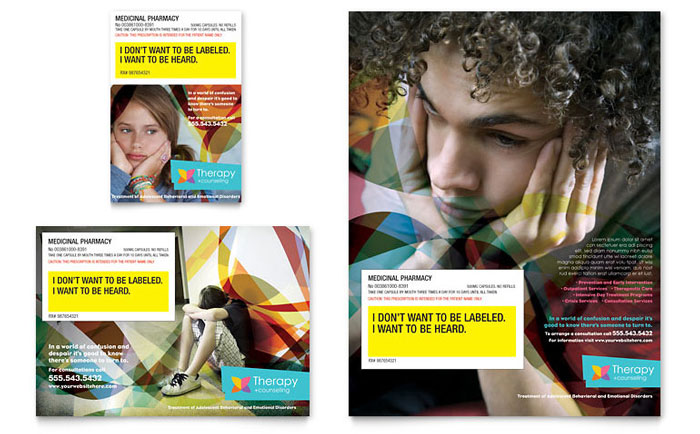 Adolescent Counseling & Mental Health Flyer & Ads Design