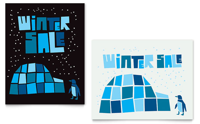 Winter Sale Poster Design